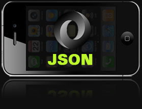 iphone with json image
